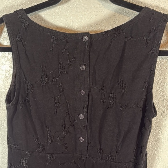 Johnny Was Black Floral Embroidered Maxi Dress Mixed Media Size Small - Picture 4 of 8